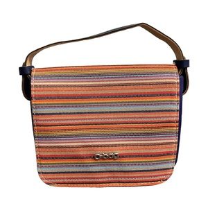 O Bag O Pocket Multicolor Clutch HTF Print Made in Italy